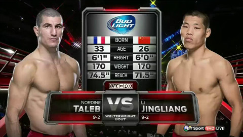 UFC:吸血魔 李景亮 VS 诺迪因-塔勒布